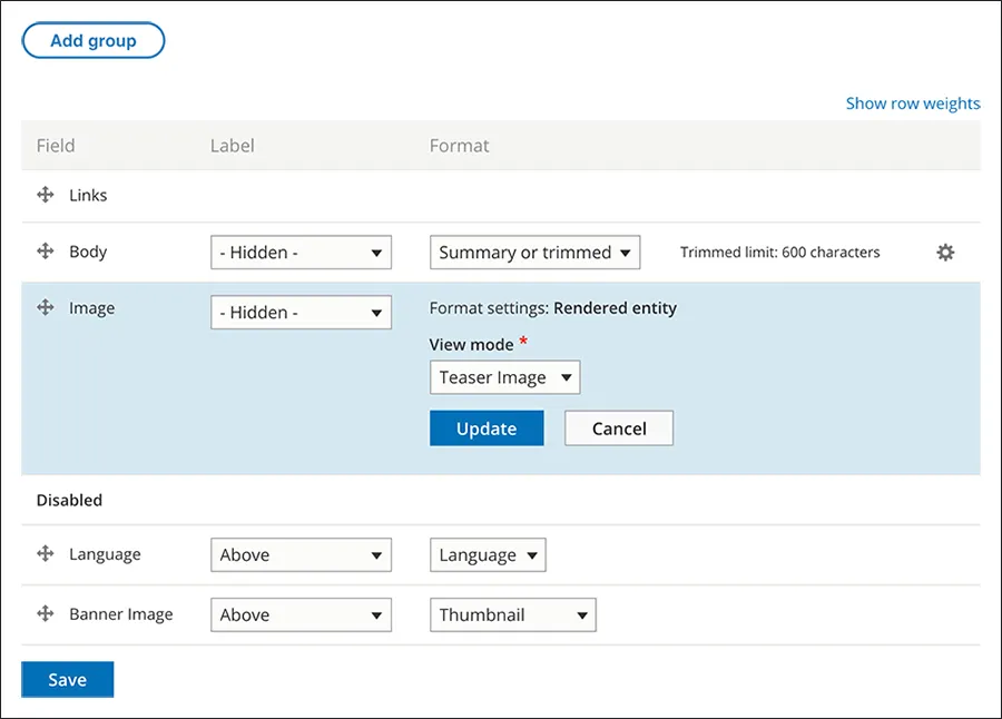 A web form interface with input fields and dropdown menus for data entry.