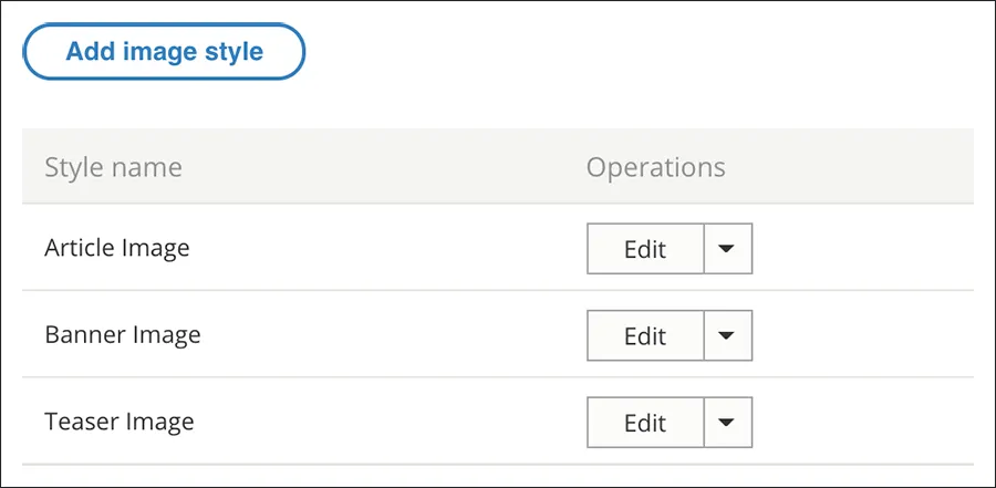 User interface panel for image styling with options for style name, animation, border image, and hover image.