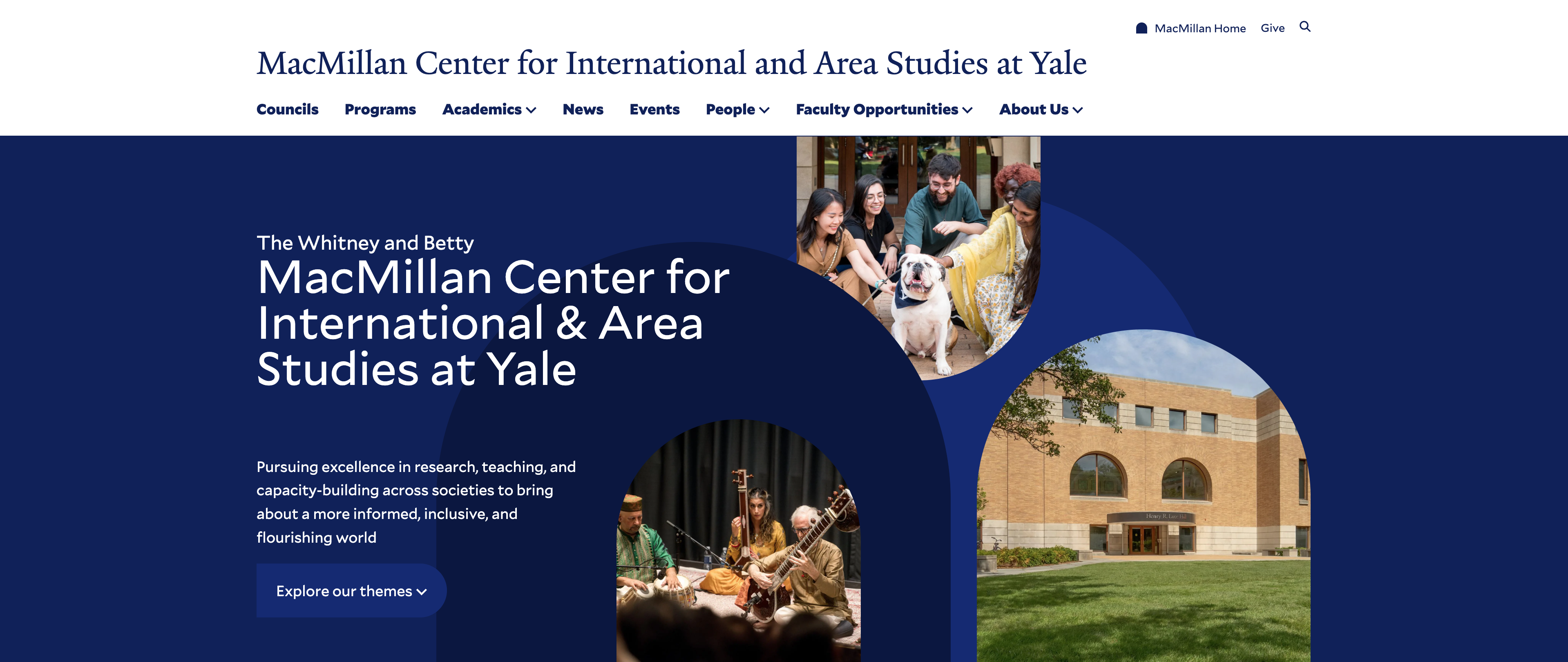 University building exterior and logo for the Hamilton Center for International and Constitutional Law