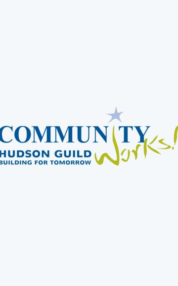 Logo of Community Hudson Guild with "Building for Tomorrow" tagline.