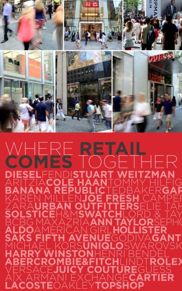 Book cover "Where Retail Matters" showing a shopping mall interior with people browsing stores.