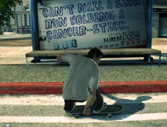 Can't nail a sick run holding a cancer-stick