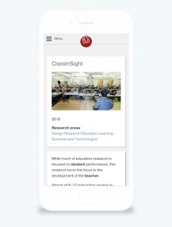 Website on mobile